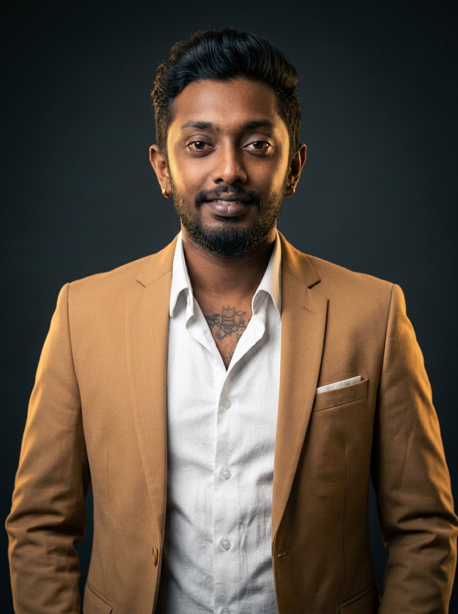 Portrait of Declan Chris, founder of Dwolf Empire